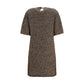 Fabiana Filippi Brown Wool Oves Aries Casual Dress
