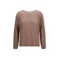 Fabiana Filippi Brown Wool Oves Aries Sweatshirt