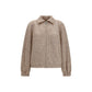 Fabiana Filippi Beige Wool Oves Aries Bomber