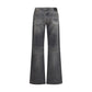 R13 Gray Cotton Straight-Leg Jeans