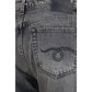 R13 Gray Cotton Straight-Leg Jeans