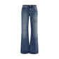 R13 Blue Cotton Straight-Leg Jeans