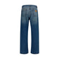 MM6 Blue Cotton Straight-Leg Jeans