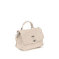 Zanellato White Calf Leather Bos Taurus Handbag