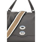 Zanellato Gray Calf Leather Bos Taurus Handbag
