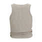 Magda Butrym Beige Lyocell Sleeveles T-Shirt