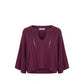 Malo Purple Cotton Women Sweater