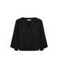 Malo Black Cotton Women Sweater