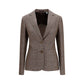 Burberry Brown Wool Oves Aries Blazer