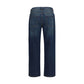 7FOR Blue Cotton Straight-Leg Jeans
