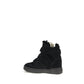 Isabel Marant Black Calf Leather Bos Taurus Sneakers