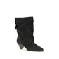 Isabel Marant Black Calf Leather Bos Taurus Boots