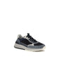 Brunello Cucinelli Blue Calf Leather Bos Taurus Athletic Sneakers