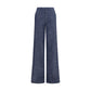 Gucci Blue Cotton Casual Pants
