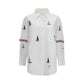 Thom Browne White Cotton Pattern Shirt