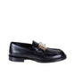 Dolce & Gabbana Black Calfskin Slip-On Loafers