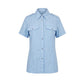 Mr&Mrs Italy Light Blue Cotton Women Shirt