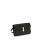 Savette Black Calf Leather Bos Taurus Shoulder Bag