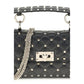 Valentino Garavani Black Calf Leather Bos Taurus Handbag