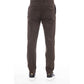 Peserico Brown Cotton Men Pant