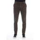 Peserico Brown Cotton Men Pants