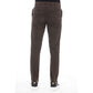 Peserico Brown Cotton Men Pants