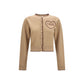 Chloé Beige Wool Oves Aries Cardigan