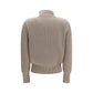 Herno Beige Wool Oves Aries Cardigan