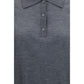 Loulou De Saison Gray Cashmere Polo Shirt