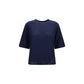 Loulou De Saison Blue Cashmere T-Shirt