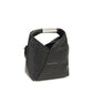 MM6 Black Calf Leather Bos Taurus Shoulder Bag