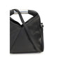 MM6 Black Calf Leather Bos Taurus Shoulder Bag