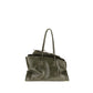 The Attico Bicolor Calf Leather Bos Taurus Shoulder Bag