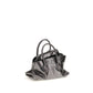 The Attico Gray Calf Leather Bos Taurus Handbag