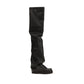 The Attico Black Polyurethane Over The Knee