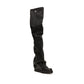 The Attico Black Polyurethane Over The Knee