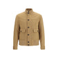 Lardini Beige Wool Oves Aries Full-Length Jacket