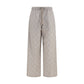 Off-White Beige Cotton Casual Pants