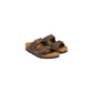 Birkenstock Brown Synthetic Flat Sandals