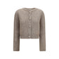 Forte_Forte Beige Silk Cardigan
