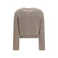 Forte_Forte Beige Silk Cardigan