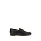 Valentino Garavani Black Calf Leather Bos Taurus Slip-On Loafers