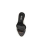 Paris Texas Black Calf Leather Bos Taurus Mules