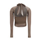 Lemaire Brown Polyamide Pattern Shirt