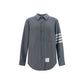 Thom Browne Gray Wool Oves Aries Dress Shirt