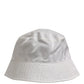 Dolce & Gabbana Men White Nylon Wide Brim Bucket Capello Hat