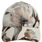 Dolce & Gabbana Men Beige Floral Cotton Baseball Capello Hat