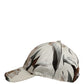 Dolce & Gabbana Men Beige Floral Cotton Baseball Capello Hat
