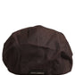 Dolce & Gabbana Men Brown Cotton Newsboy Capello Cabbie Hat