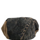 Dolce & Gabbana Brown Cotton Denim Newsboy Capello Cabbie Hat